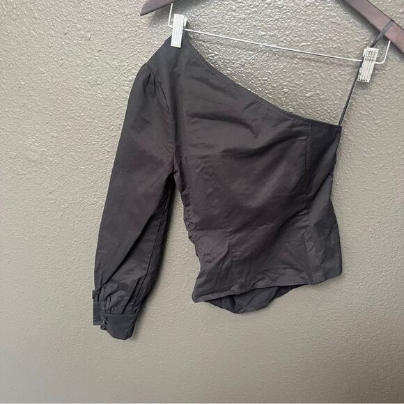 NWT Revolve x Superdown Preston One Shoulder Top in Black | Size XXS - Picture 5 of 12